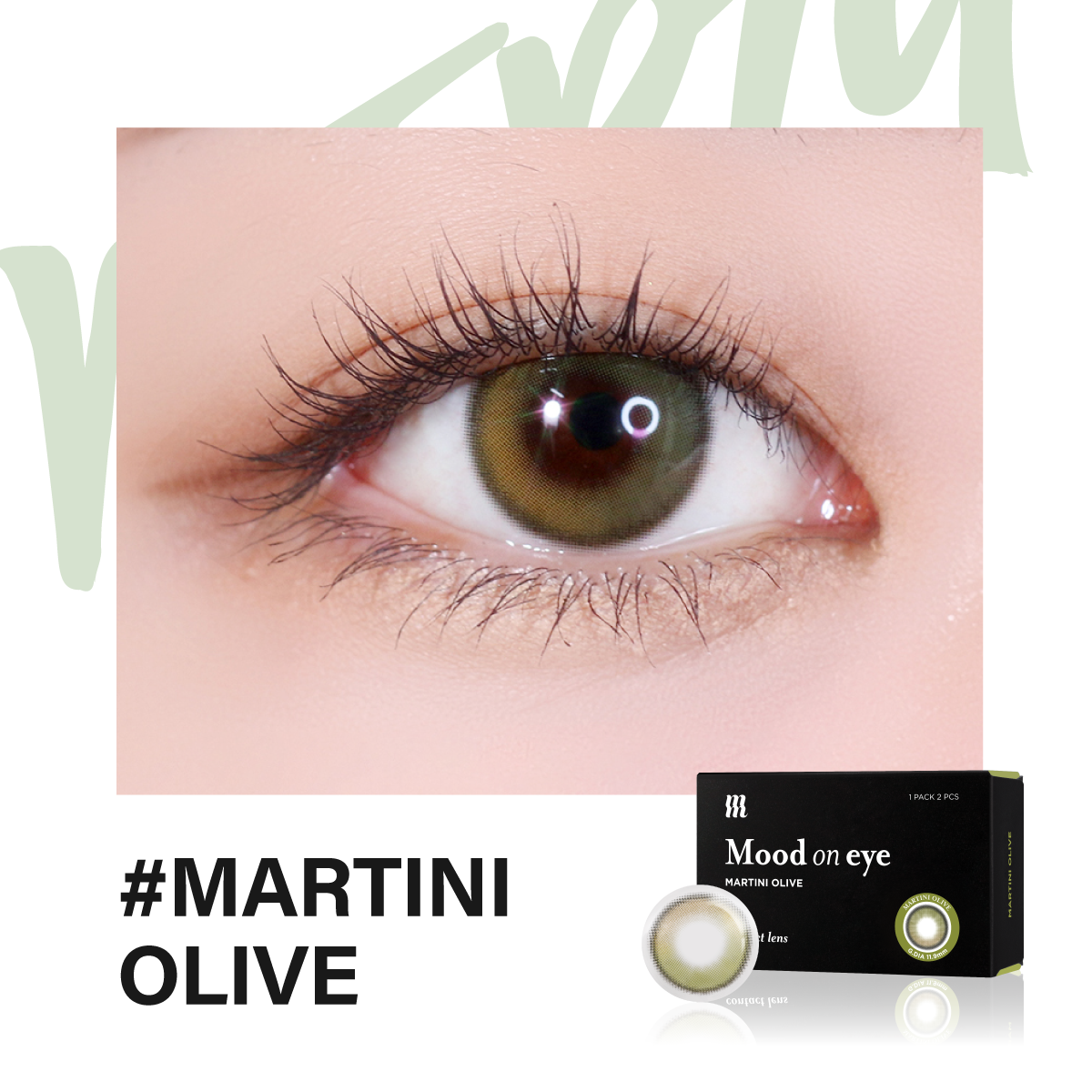 Kính áp tròng, lens mắt màu tự nhiên, cao cấp hàn quốc merzy mood on eye contact lens
