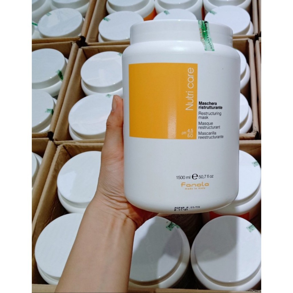 Mặt Nạ Ủ Tóc Fanola Phục Hồi Tóc Hư Tổn 1500ml