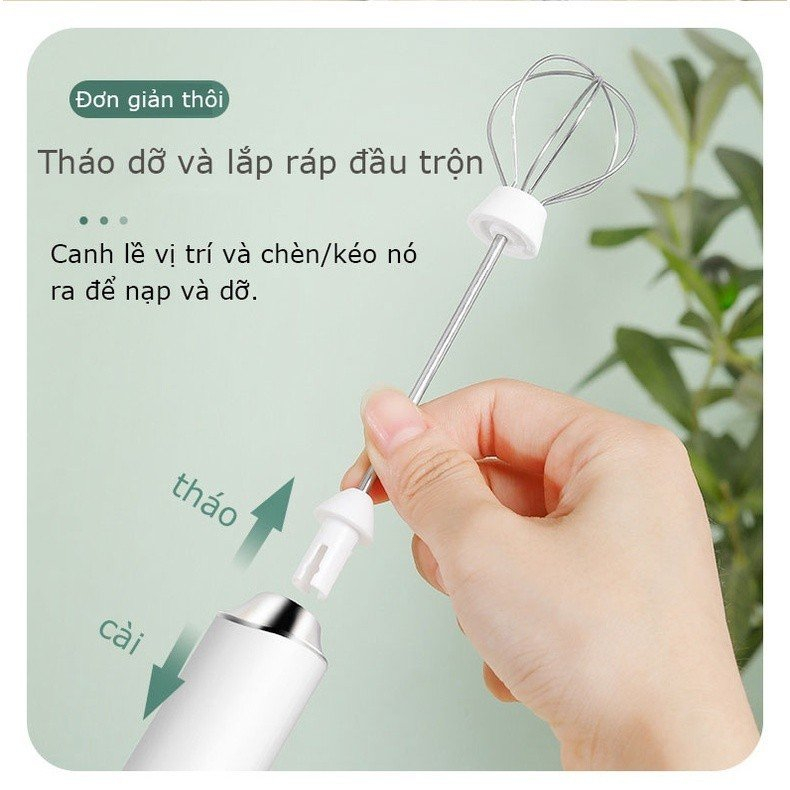 Máy Tạo Bọt Cafe, Đánh Trứng Mini Cầm Tay Đa Năng