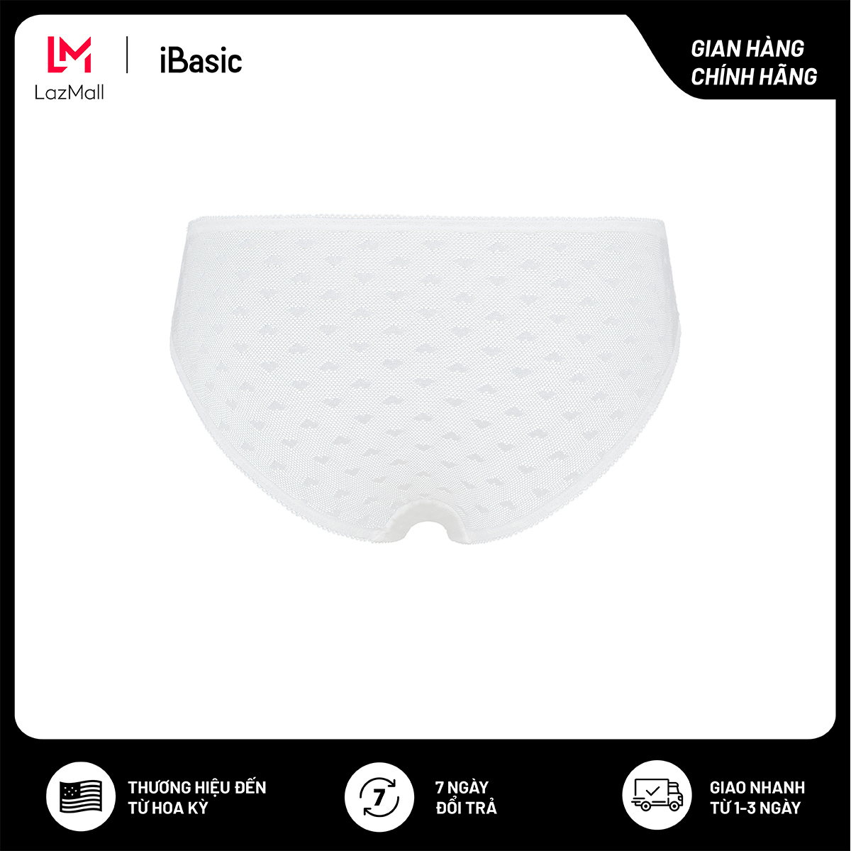 Quần lót nữ bikini ren lưới iBasic PANW103