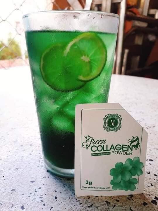 diệp lục collagen (hộp 30 gói)