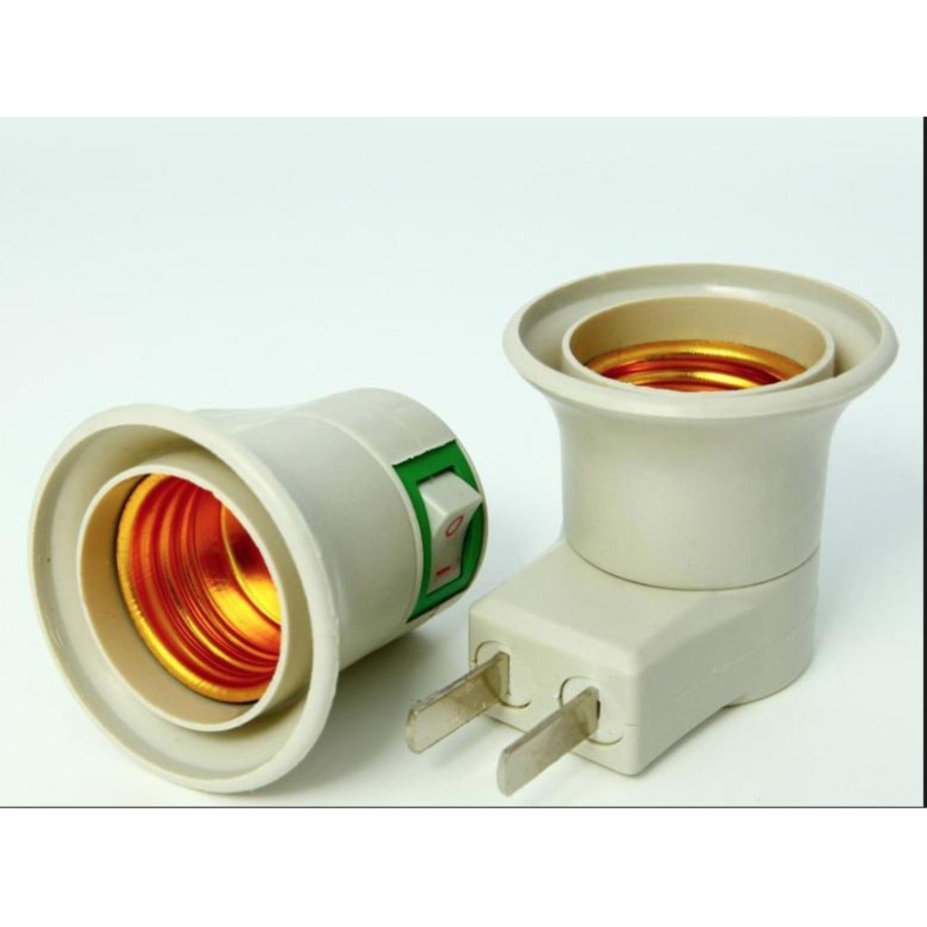 Đui Đèn E27 Có Công Tắc Phích Cắm Không Dây