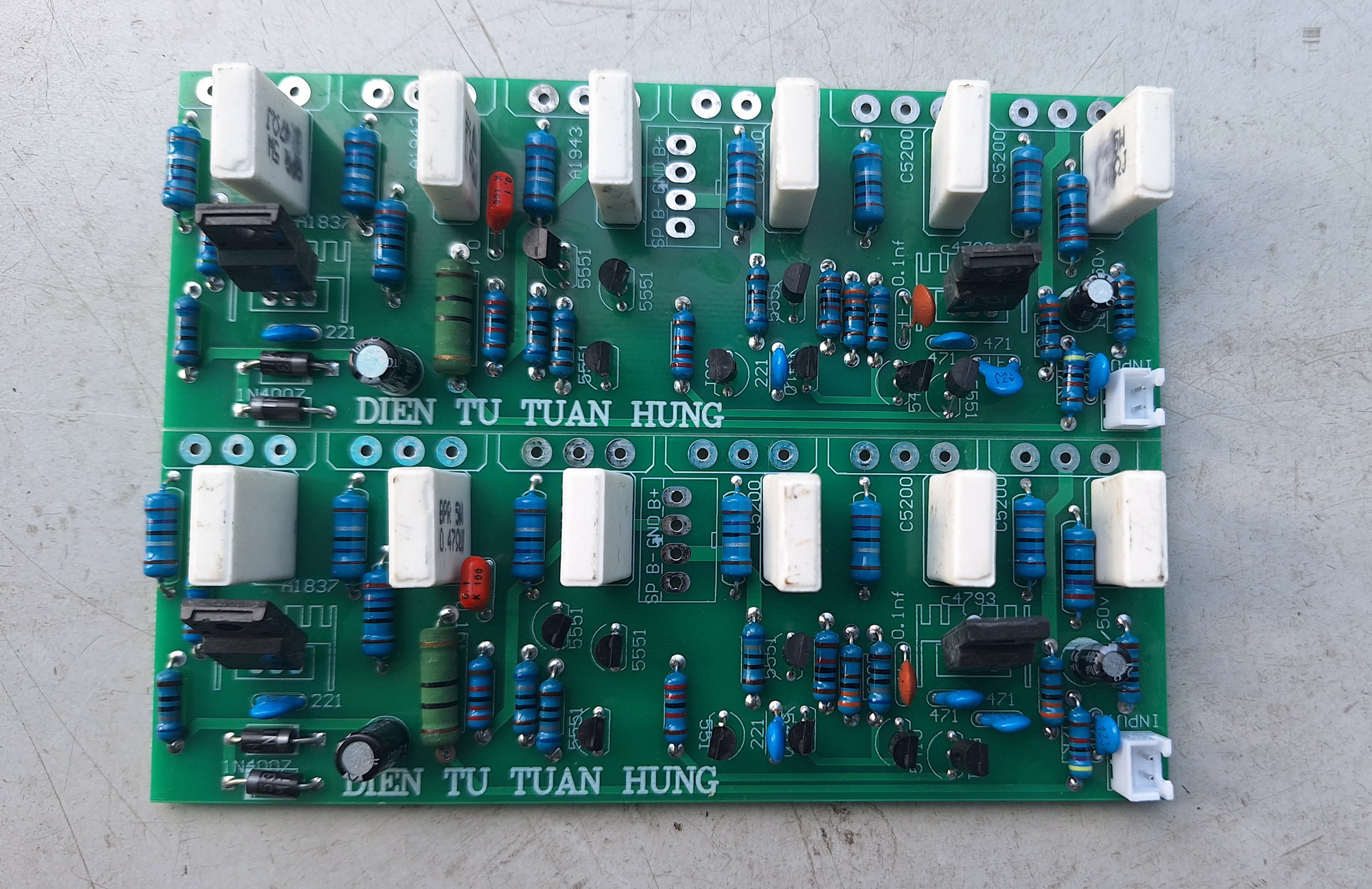 MẠCH CÔNG SUẤT 12 SÒ NHÔM LÁ