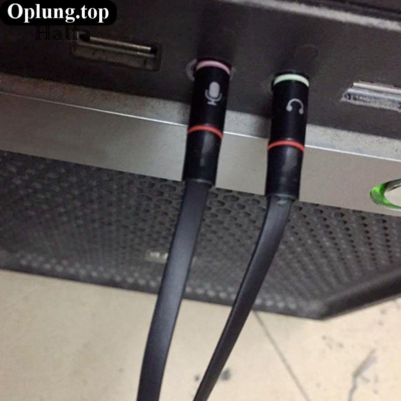 Cáp chia jack nối audio 3.5mm 1 jack cái ra 2 đực