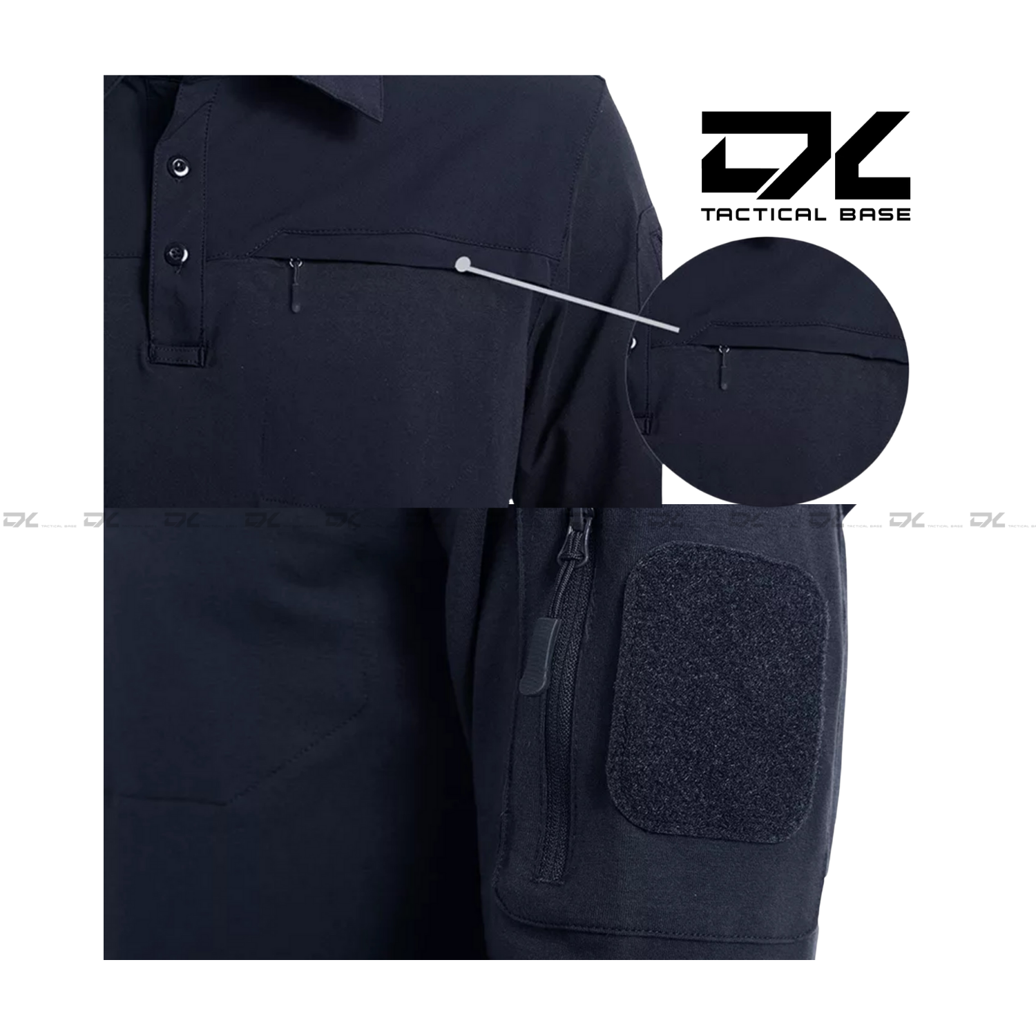 Áo polo tay dài TACTICAL DX Tactic Base