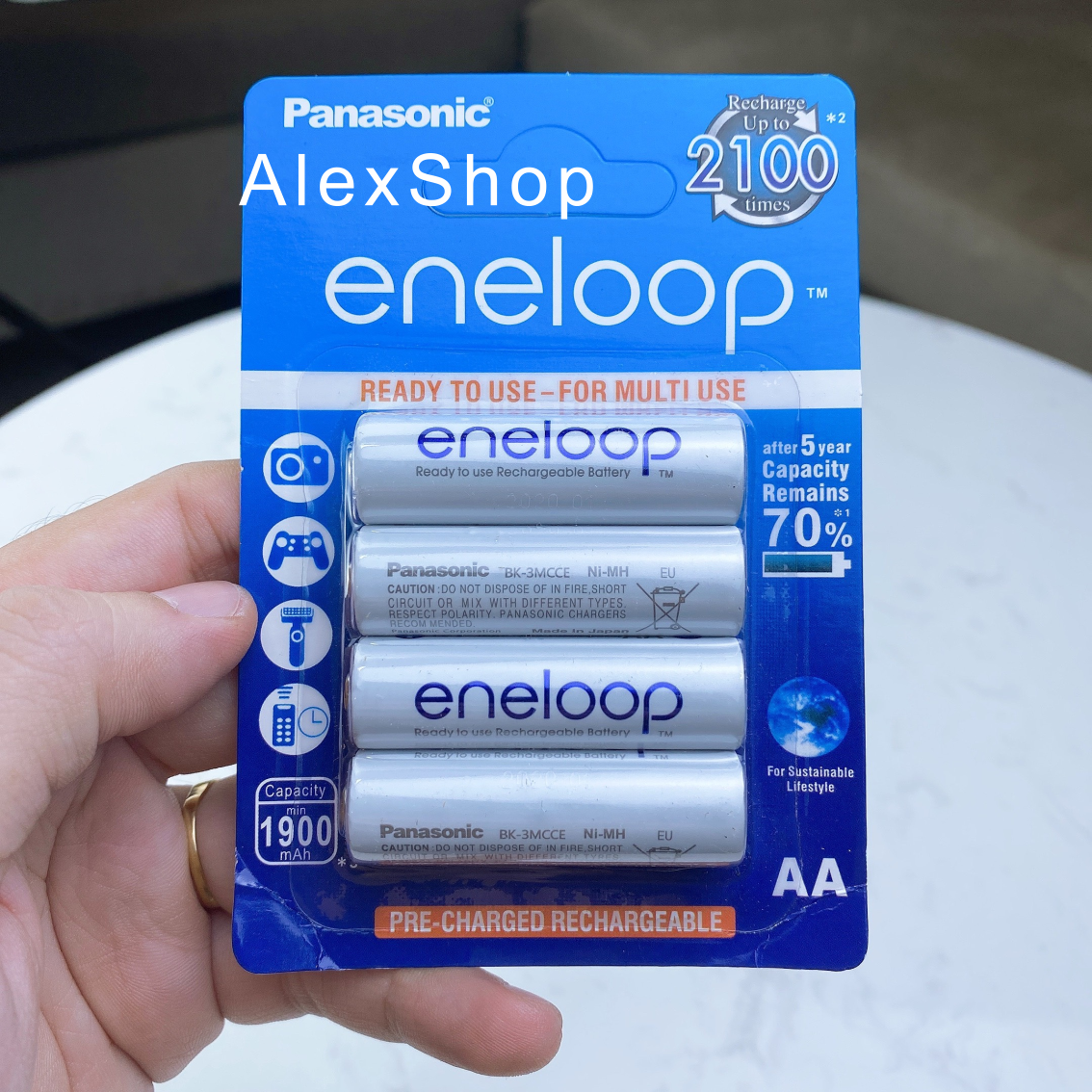 🔥17.9 - 30.9🔥[2 Lựa Chọn] Vỉ 4 Pin Sạc Eneloop. Cao Cấp AA/AAA