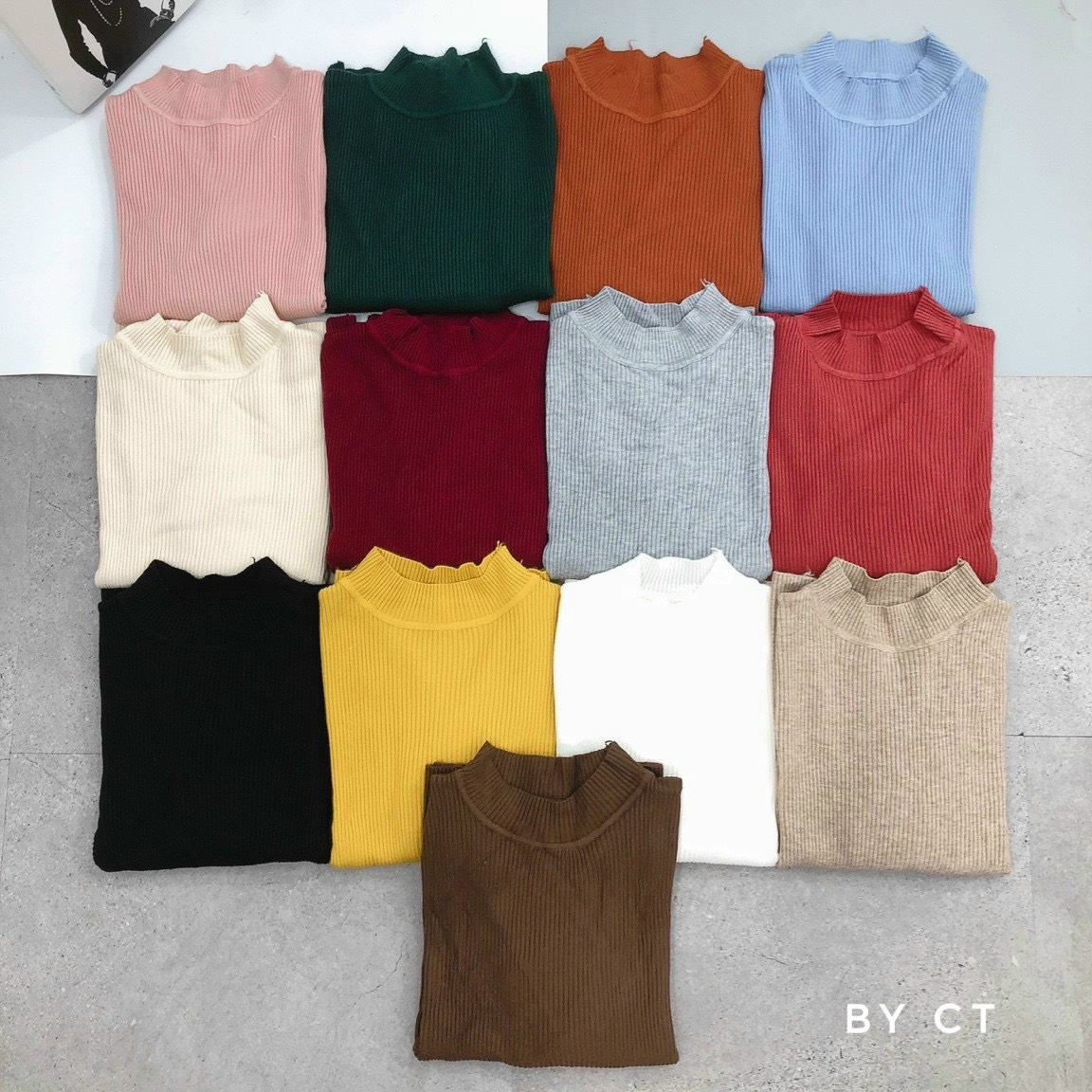 Áo len tăm cổ 3p QC