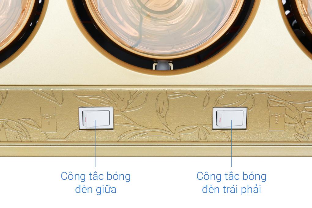 Đèn sưởi nhà tắm3 bóng KG3BH01