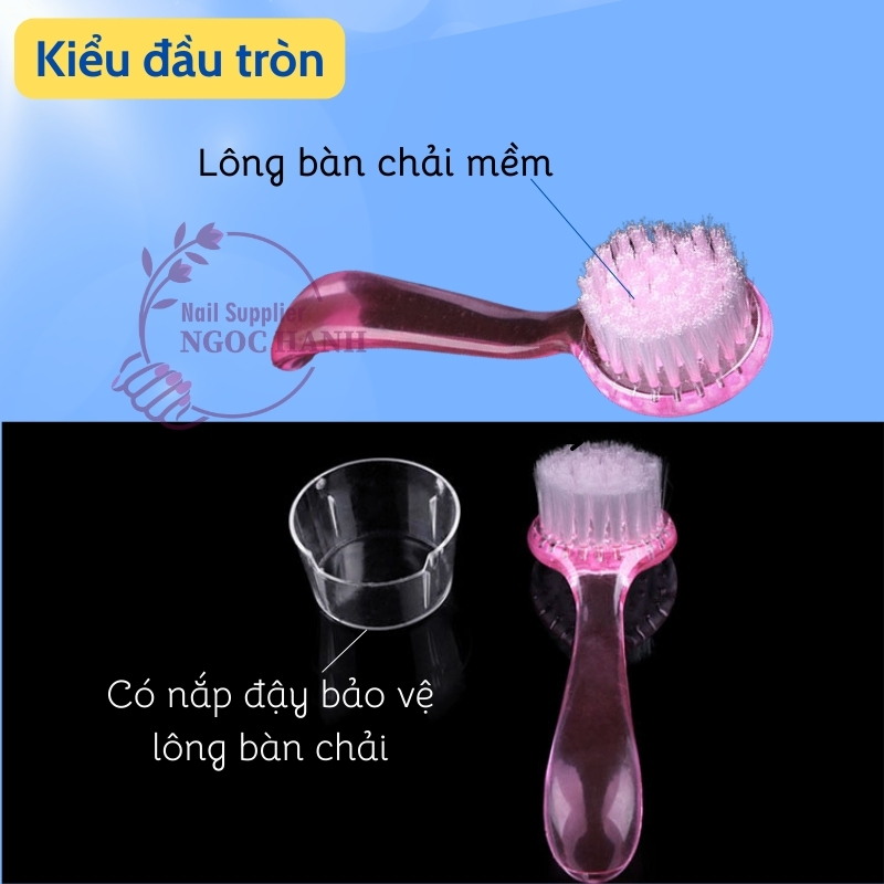 Bàn chải chà móng, phủi bụi móng làm nail - D007