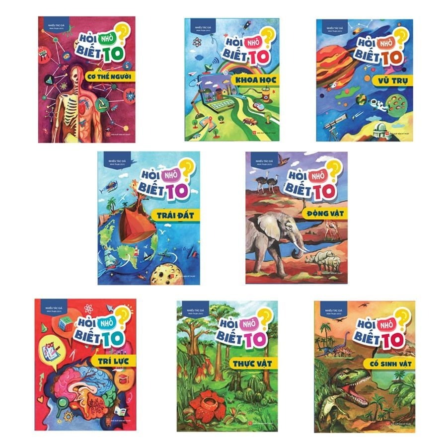 Sách: Combo Hỏi Nhỏ Biết To - Giúp Trẻ Thỏa Sức Khám Phá Tri Thức Diệu Kỳ (8 Cuốn)