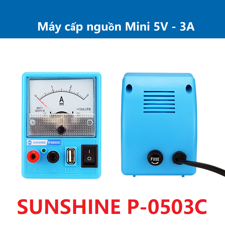 Máy cấp nguồn mini sunshine p-0503c 5v-3a