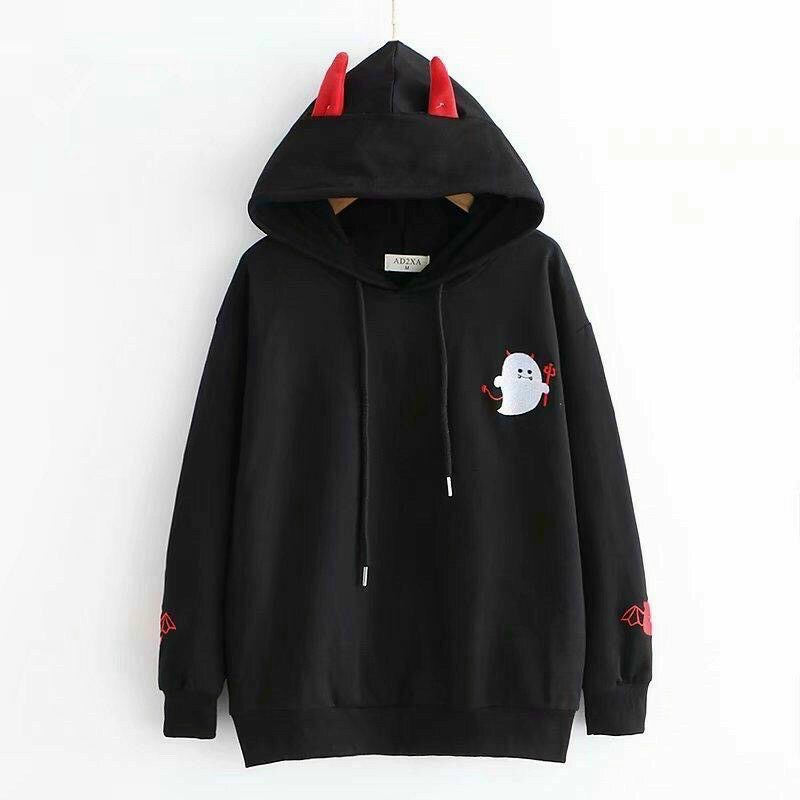 Áo Khoác Hoodie Nam Nữ Cao Cấp Thêu Qủy Phối Nón Siêu Cá Tính Xinh Sắn Cực Hot Frien 2020