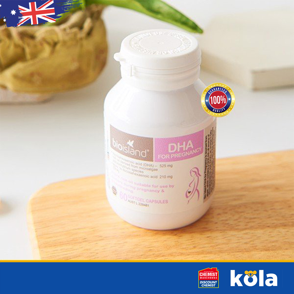 Viên uống Bổ sung DHA bầu của Úc Bio Island DHA for Pregnancy 60 viên