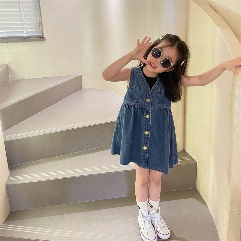 VÁY JEANS DÀNH CHO BÉ GÁI 1-5t