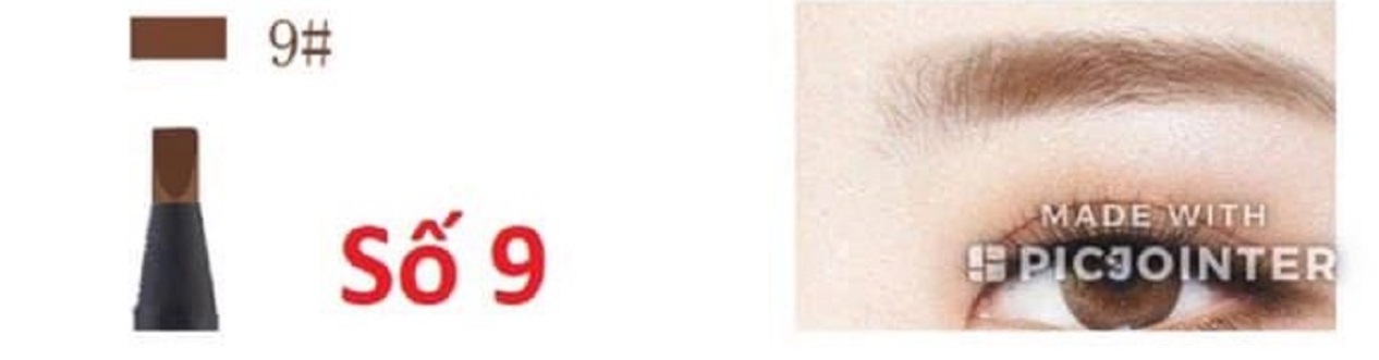 Chì xé kẻ mày Haozhuang cứng phẩy sợi Eyebrow Pencil sắc nét chuyên dùng cho Makeup trang điểm chính hãng HALOMI STORE