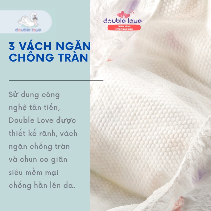 Bỉm quần Double Love size L (9-14kg) 50 miếng