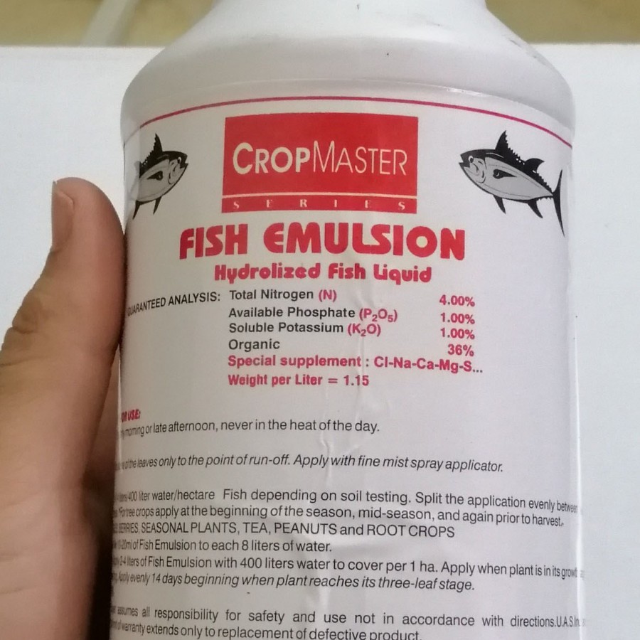 Phân cá (Đạm cá) cô đặc Mỹ Fish Emulsion 500ml dùng cho mọi cây trồng