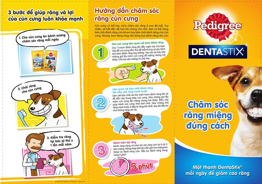 Que gặm sạch răng cho chó con Pedigree Dentastix 56g