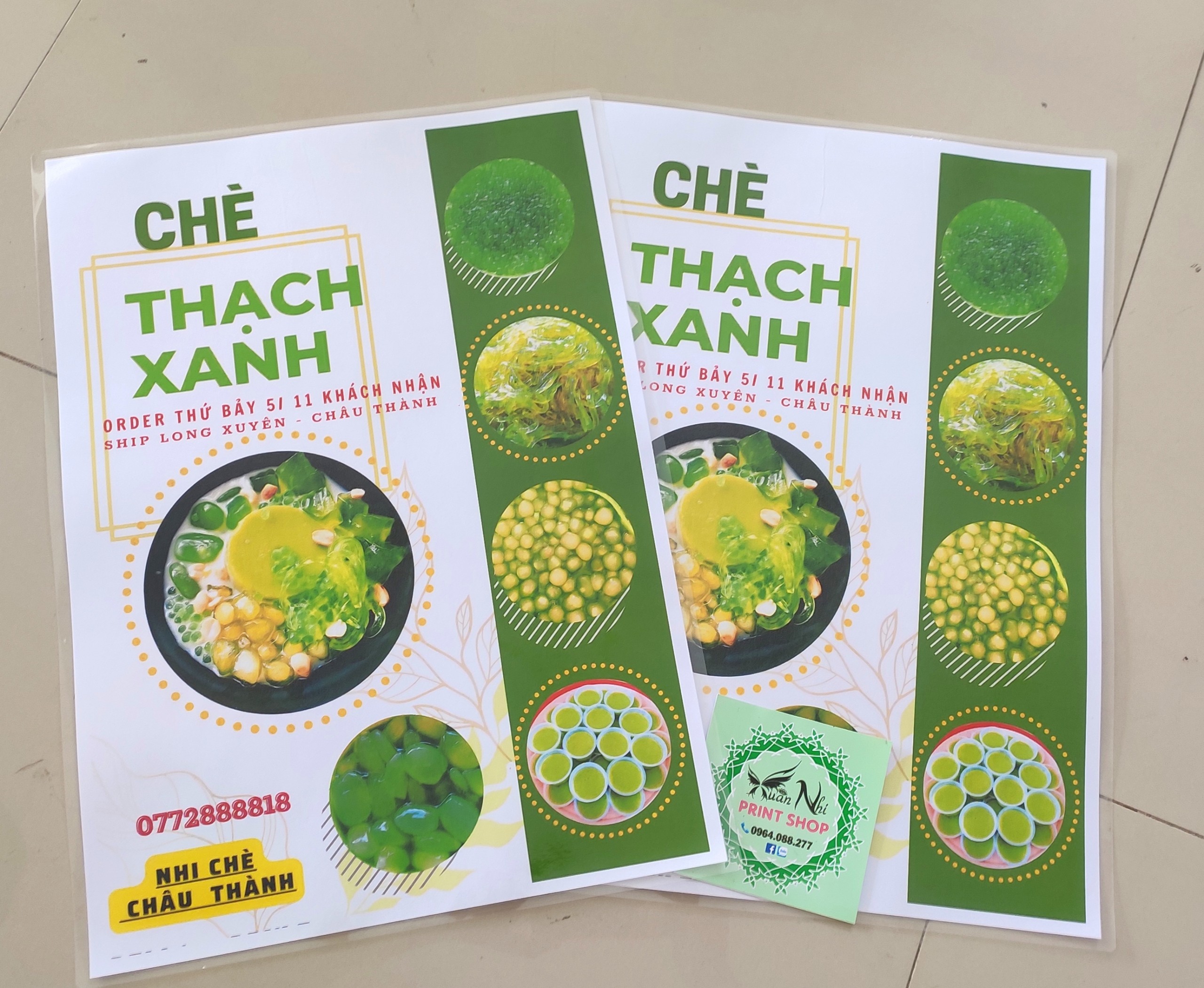 Menu ép nhựa in theo yêu cầu
