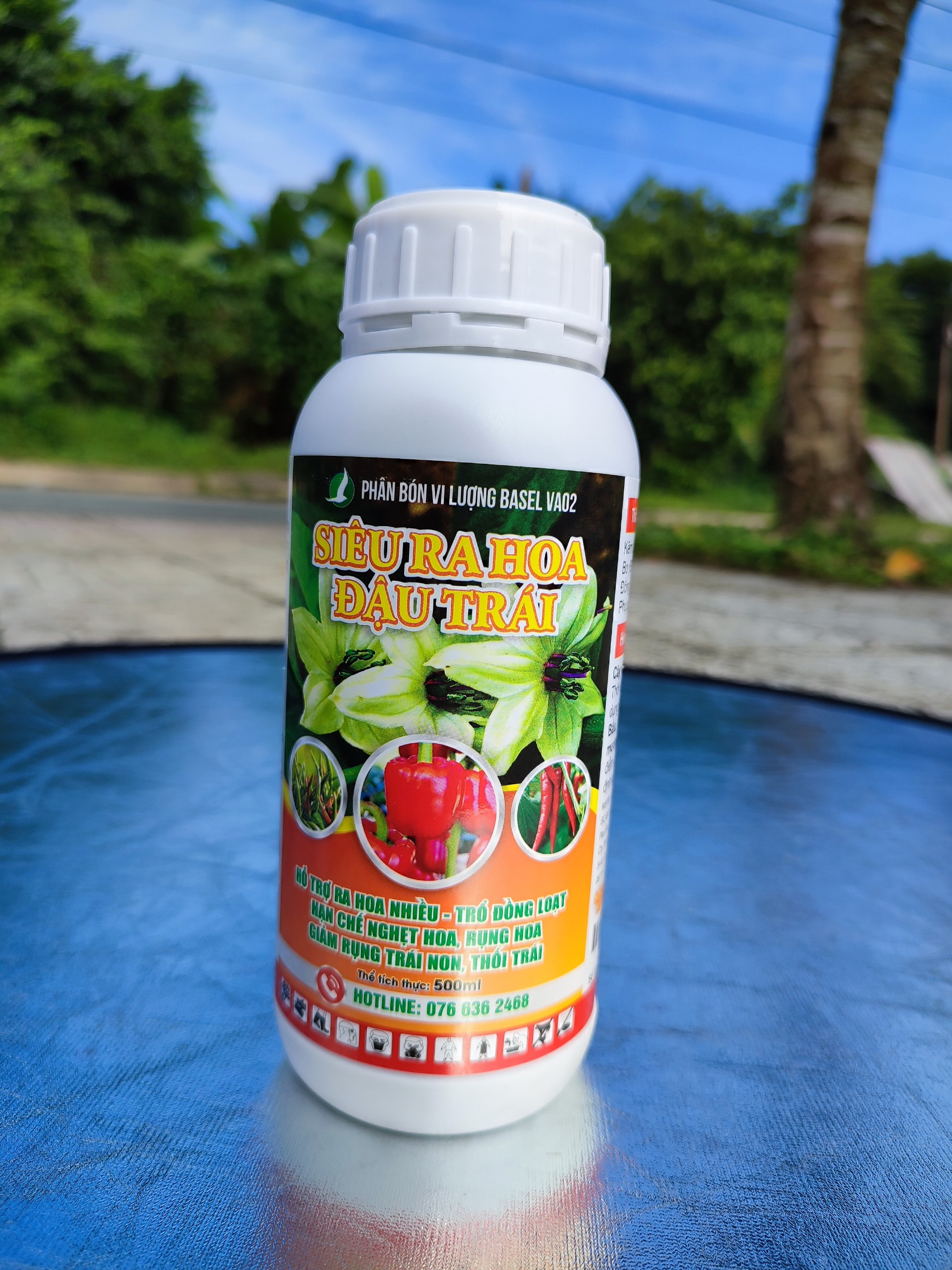 SIÊU RA HOA ĐẬU TRÁI CHUYÊN ỚT - 500ML. PHÂN BÓN LÁ