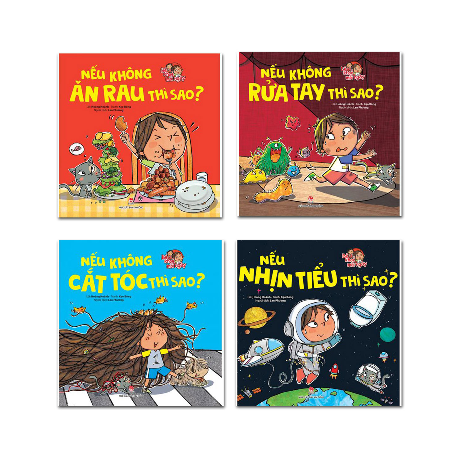 Sách - Combo Bé khỏe mỗi ngày ( 4 cuốn ) - Kim Đồng