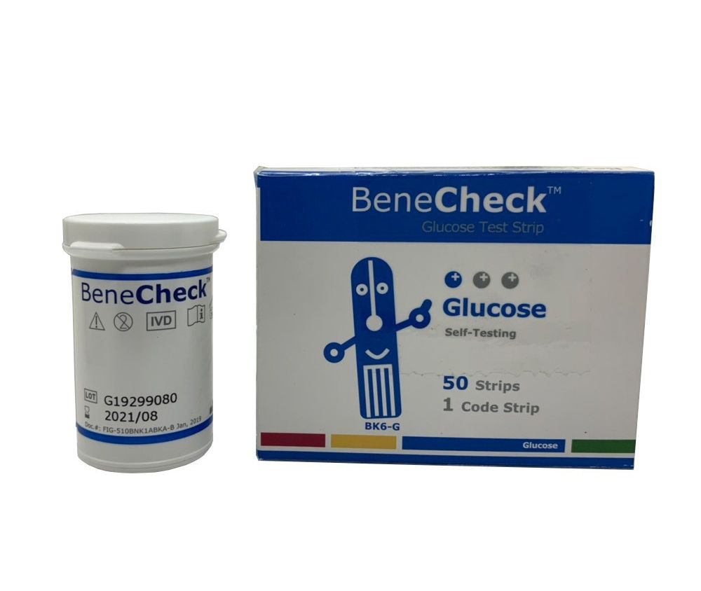 Que thử Glucose - Benecheck 3 in 1 50 que