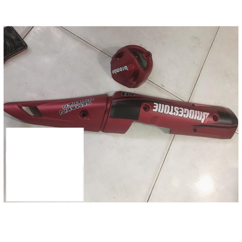 Combo ốp bô dành cho xe Exciter 150 màu đỏ nhám