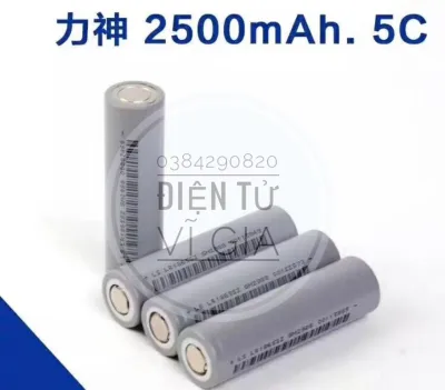 [HCM]Pin 18650 COMBO 10 cell lishen xám 18650 new dung lượng 2500mAh xả 5C-12A Chuyên dùng cho Pin dự phòng
