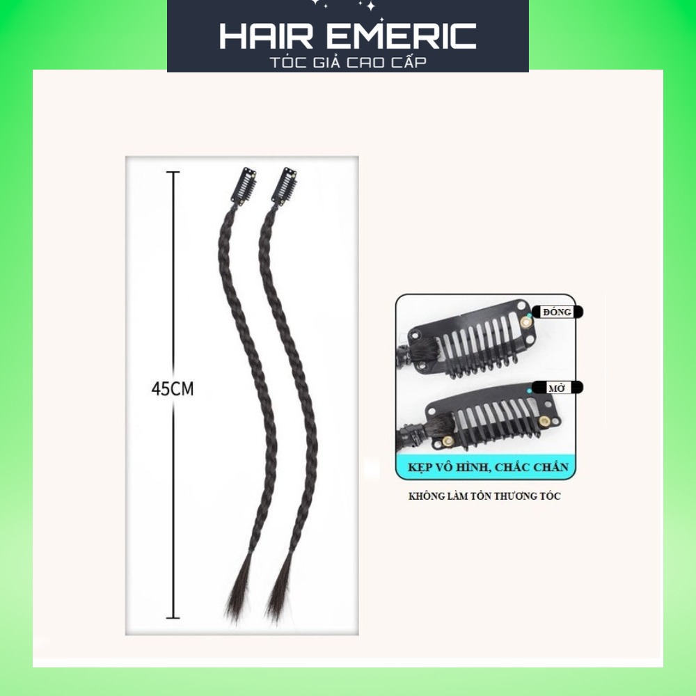 Tóc giả thắt bím nhỏ cho nữ Emeric