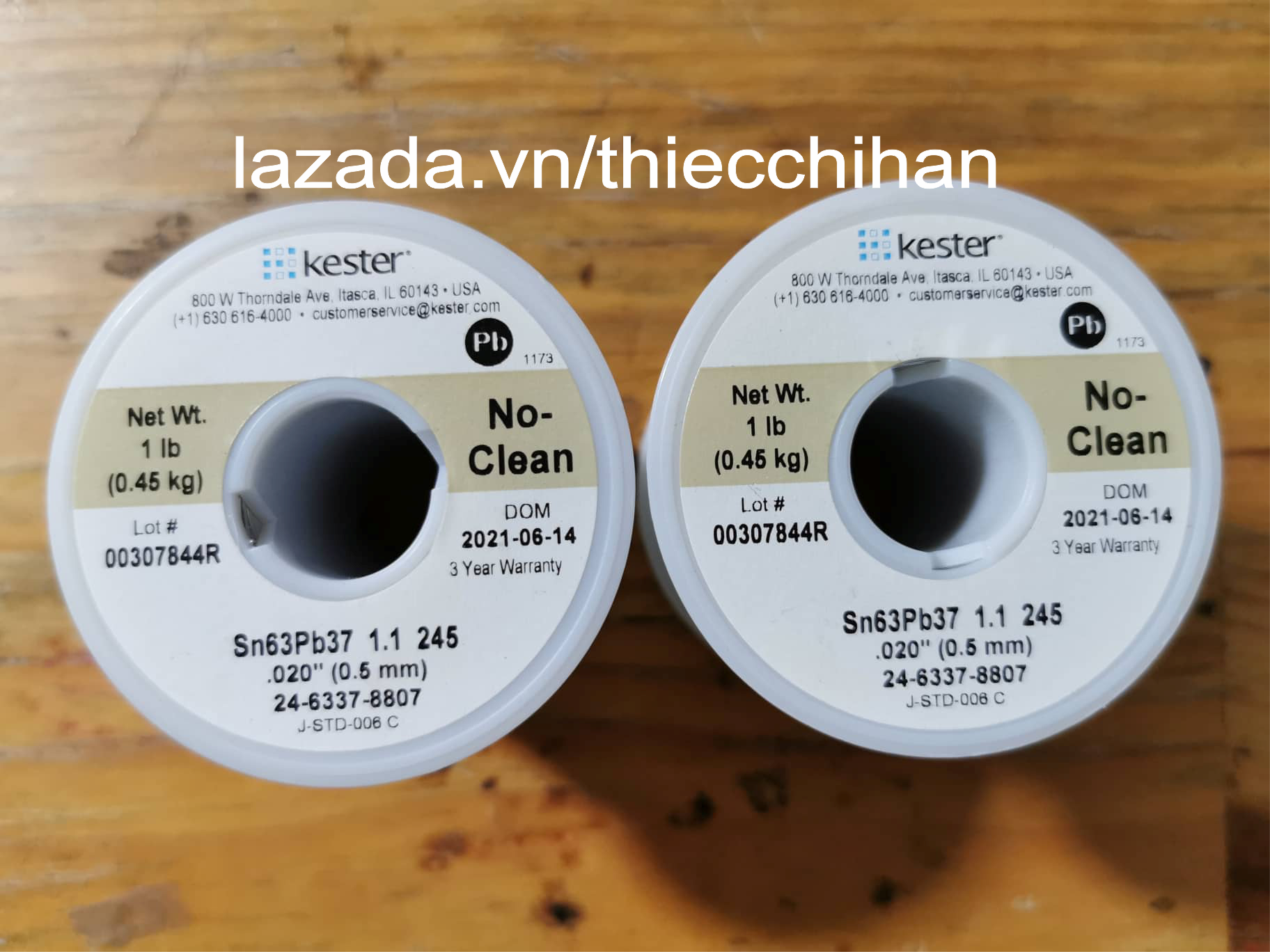 Cuộn chì hàn siêu bóng Kester 450g dây 0.5mm