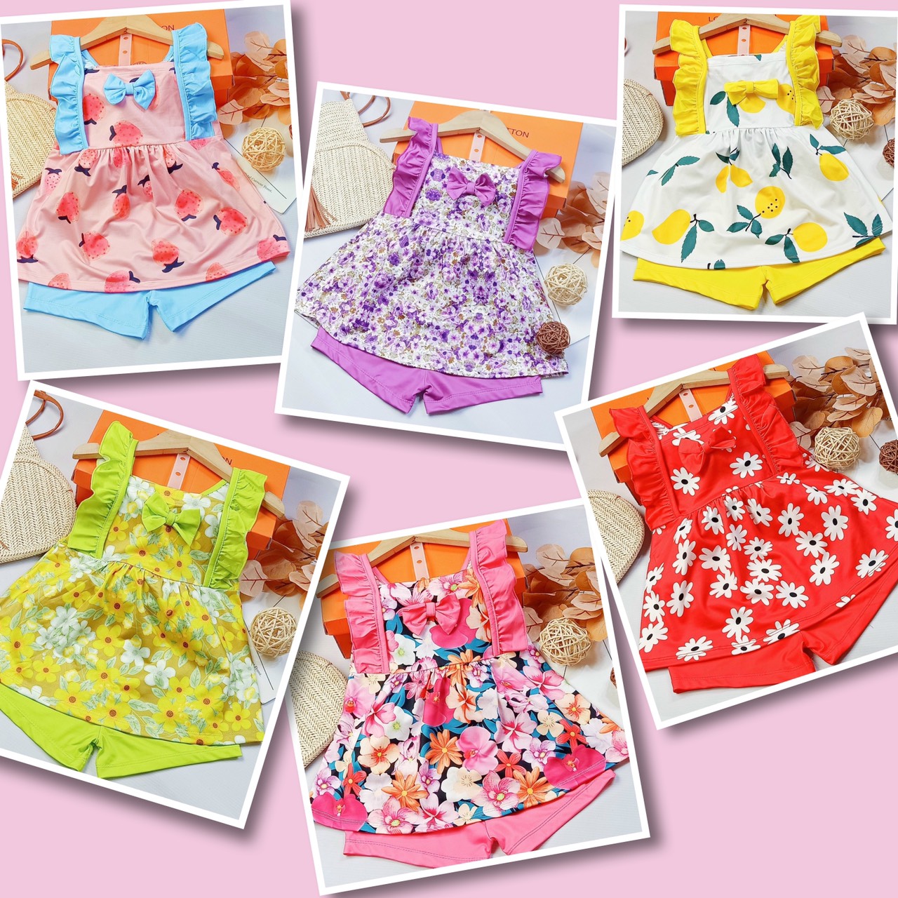Đồ bộ bé gái size đại từ 23kg-42kg (Lưu ý: thun lạnh, xem kích thước trong chi tiết trước khi đặt hàng)
