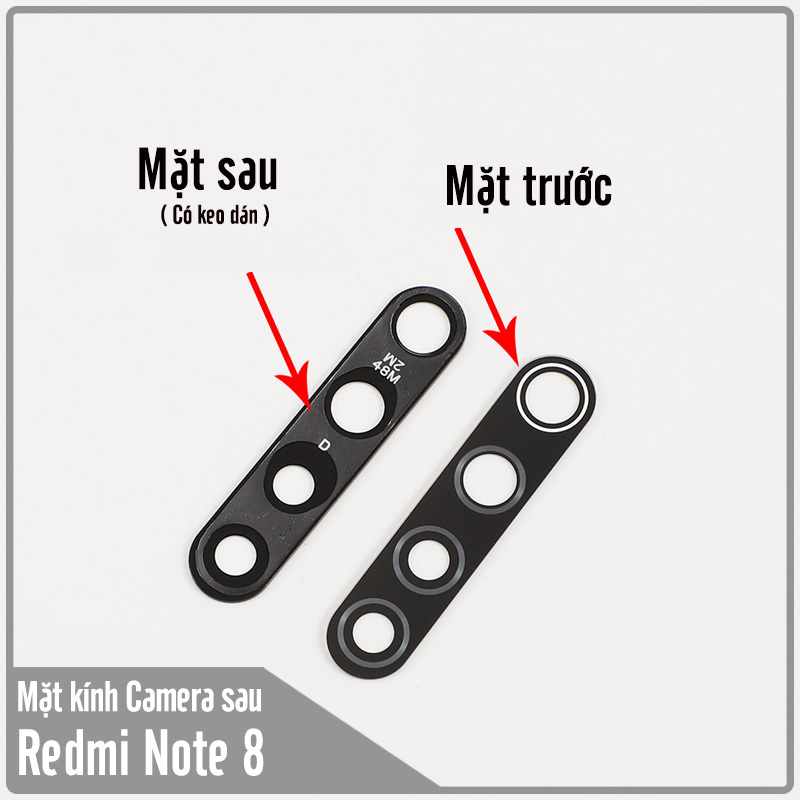 Mặt kính thay thế camera sau cho Xiaomi Redmi Note 8