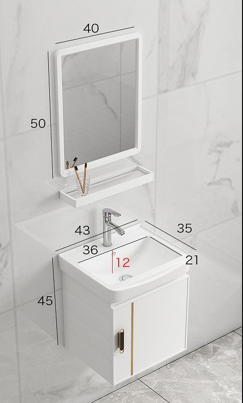 Super Beautiful White Sink Cabinet Set