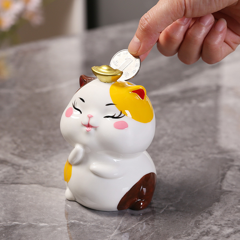Mô hình Mèo Gốm Sứ Trang Trí