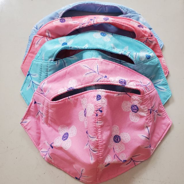 Khẩu trang nữ 3 lớp che trán