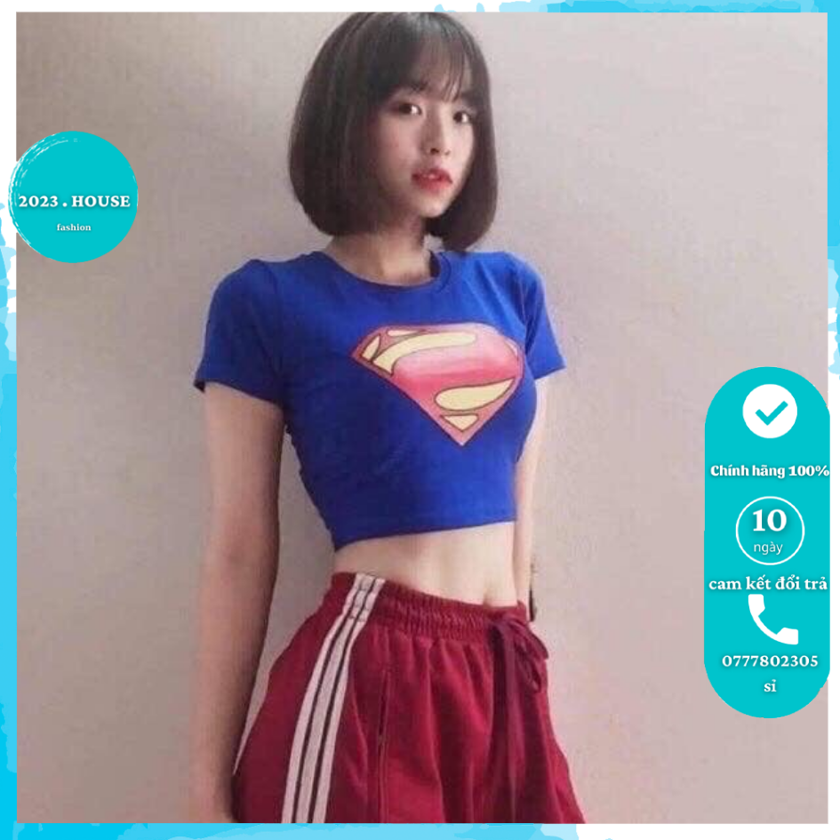 [HCM]Áo thun croptop Supperman 2023 House