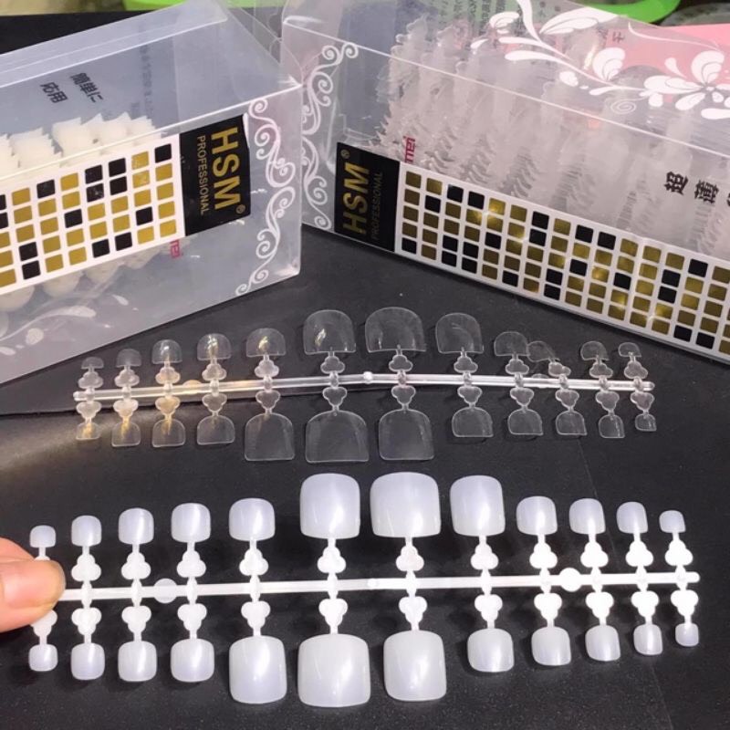 Móng úp chân HSM hộp 500 móng