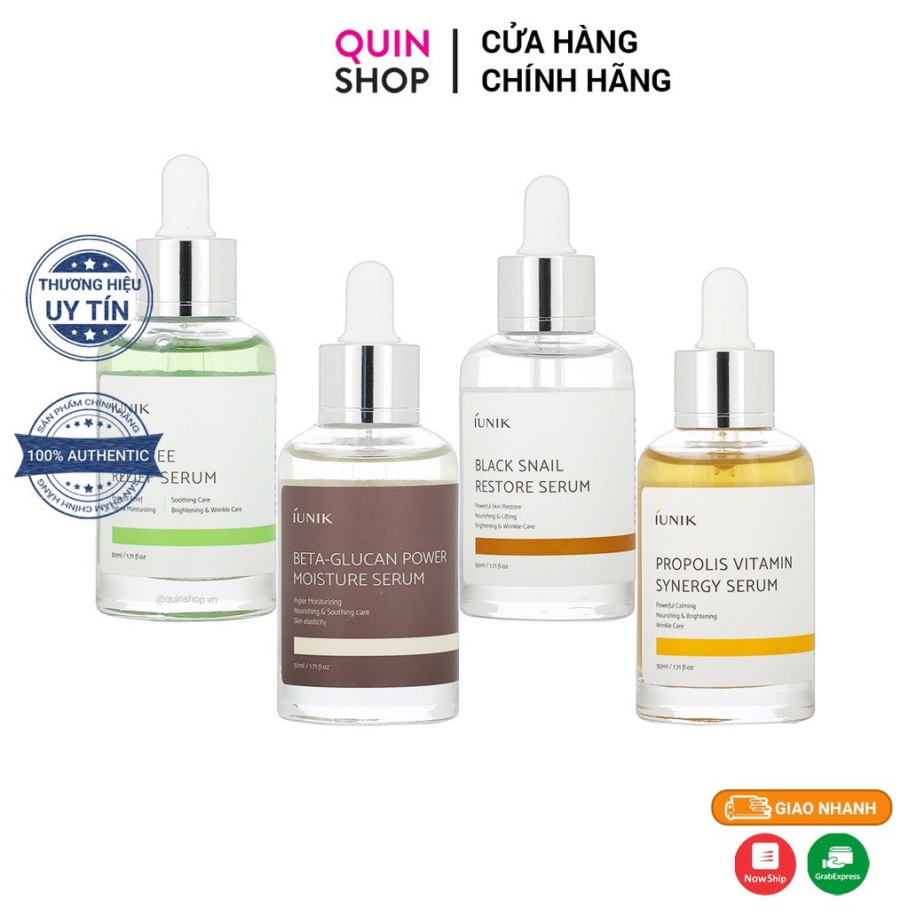 Tinh Chất Tràm Trà Giảm Mụn IUNIK Tea Tree Relief Serum