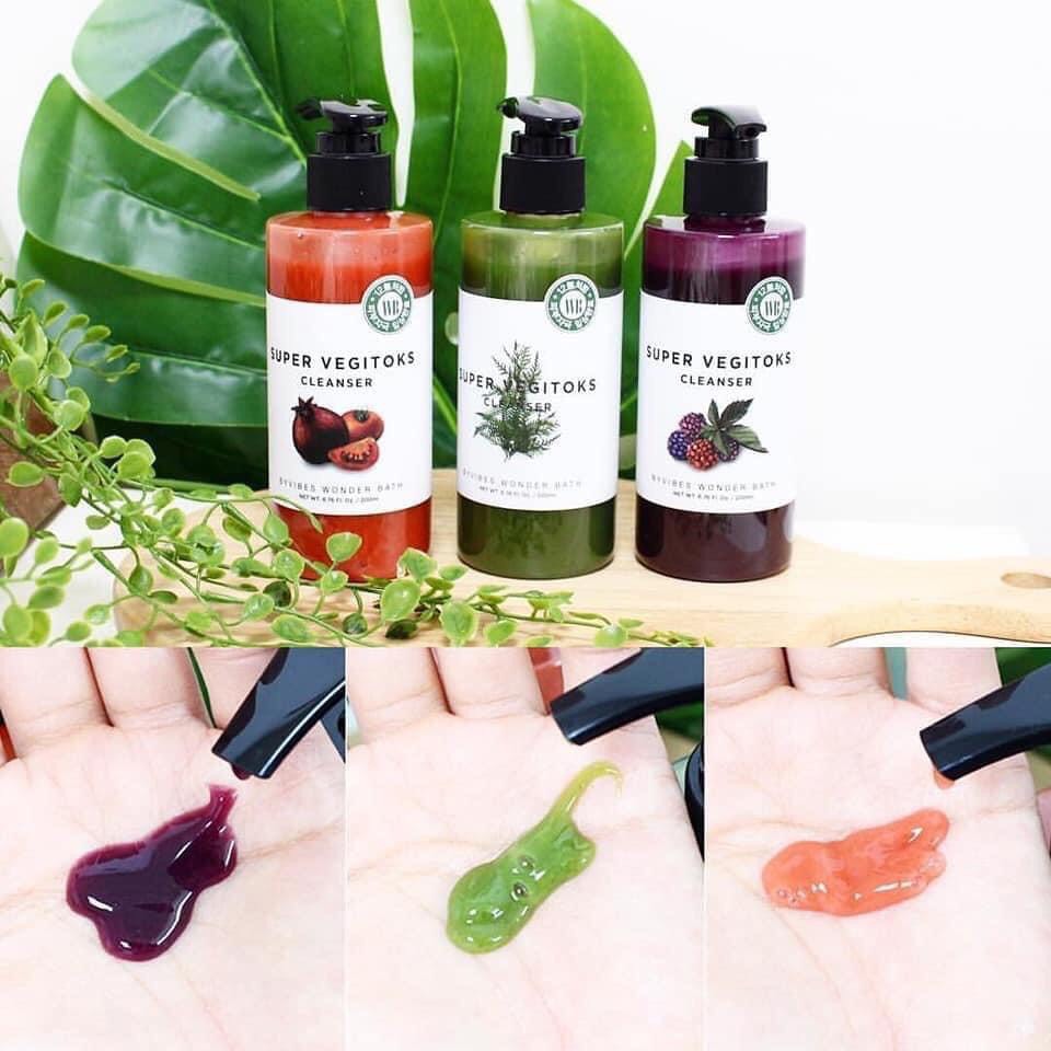 [Chính Hãng Hàn] Sữa Rửa Mặt Rau Củ Super Vegitoks Xanh 300ml