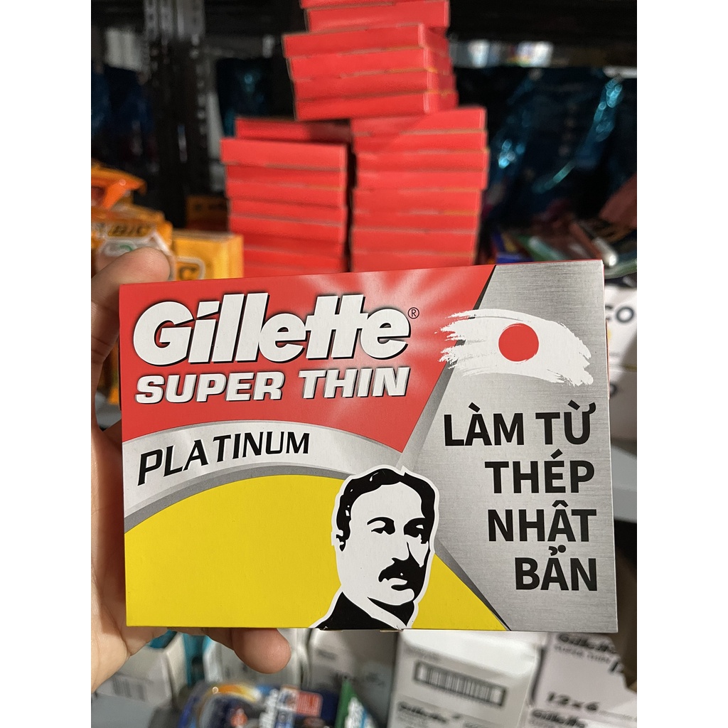 Hộp 5 cái lưỡi lam lưỡi lam Gillette Super Thin