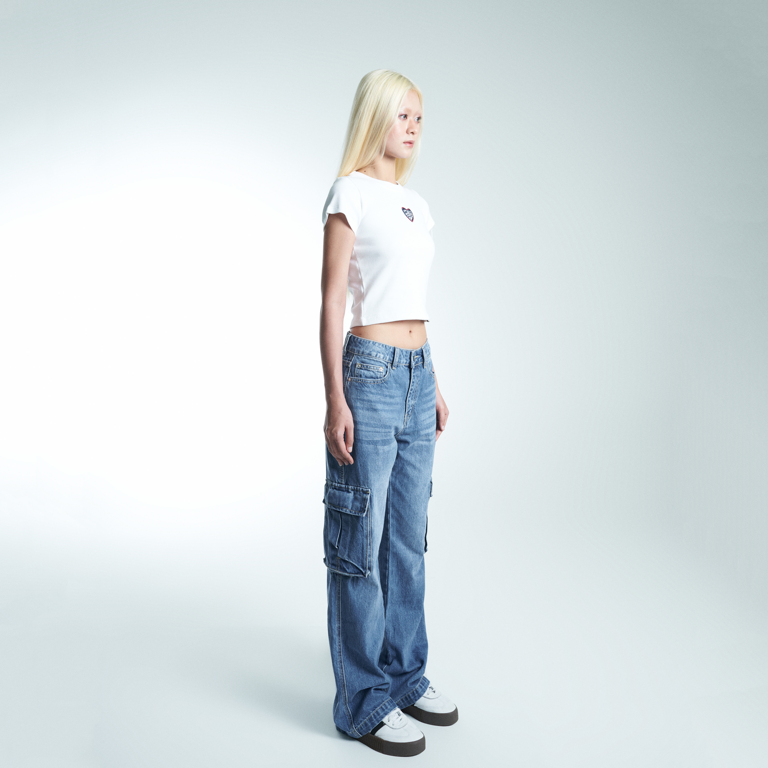 Quần Jeans Nữ Túi Hộp PRADIES Denim Cargo