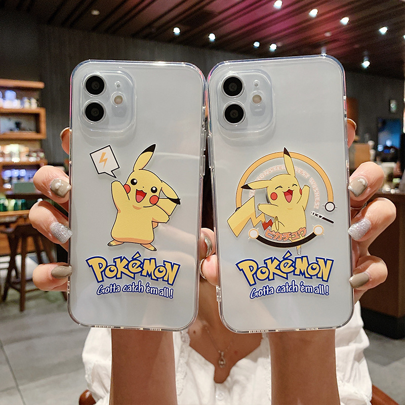 Ốp lưng iphone hình Pikachu dễ thương, bảo vệ camera