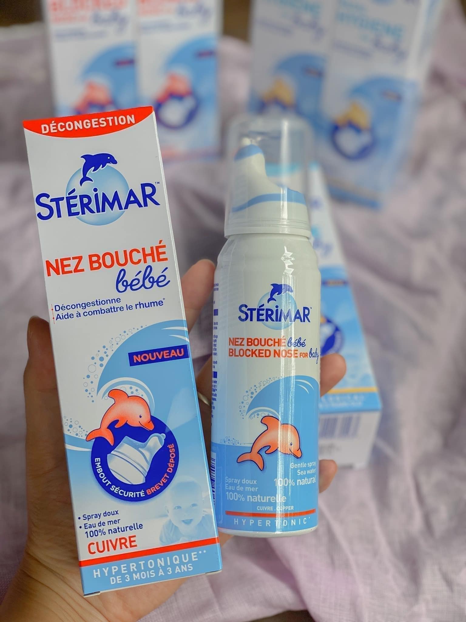 Xịt mũi cá heo cam Sterimar nội địa Pháp - 100ml