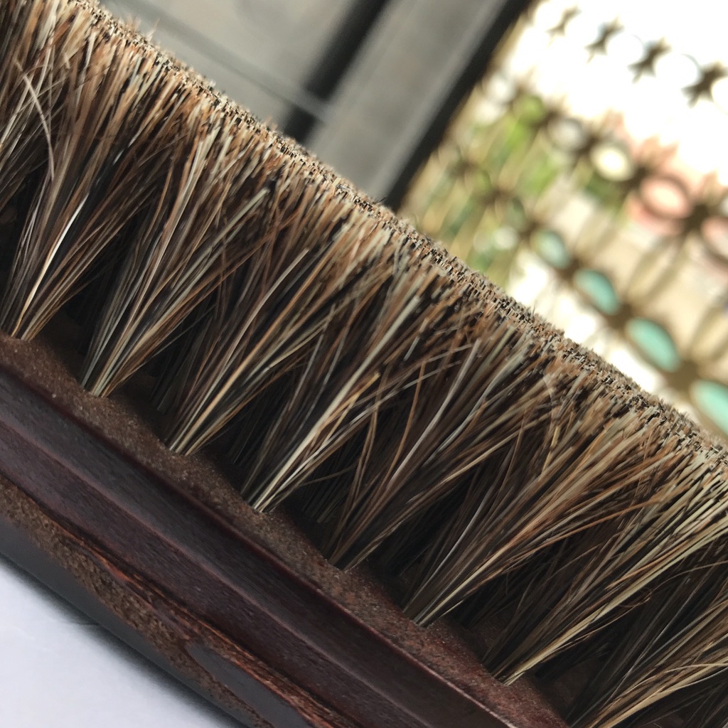 Bàn chải đánh giày lông ngựa mềm dùng cho giày da, đồ da