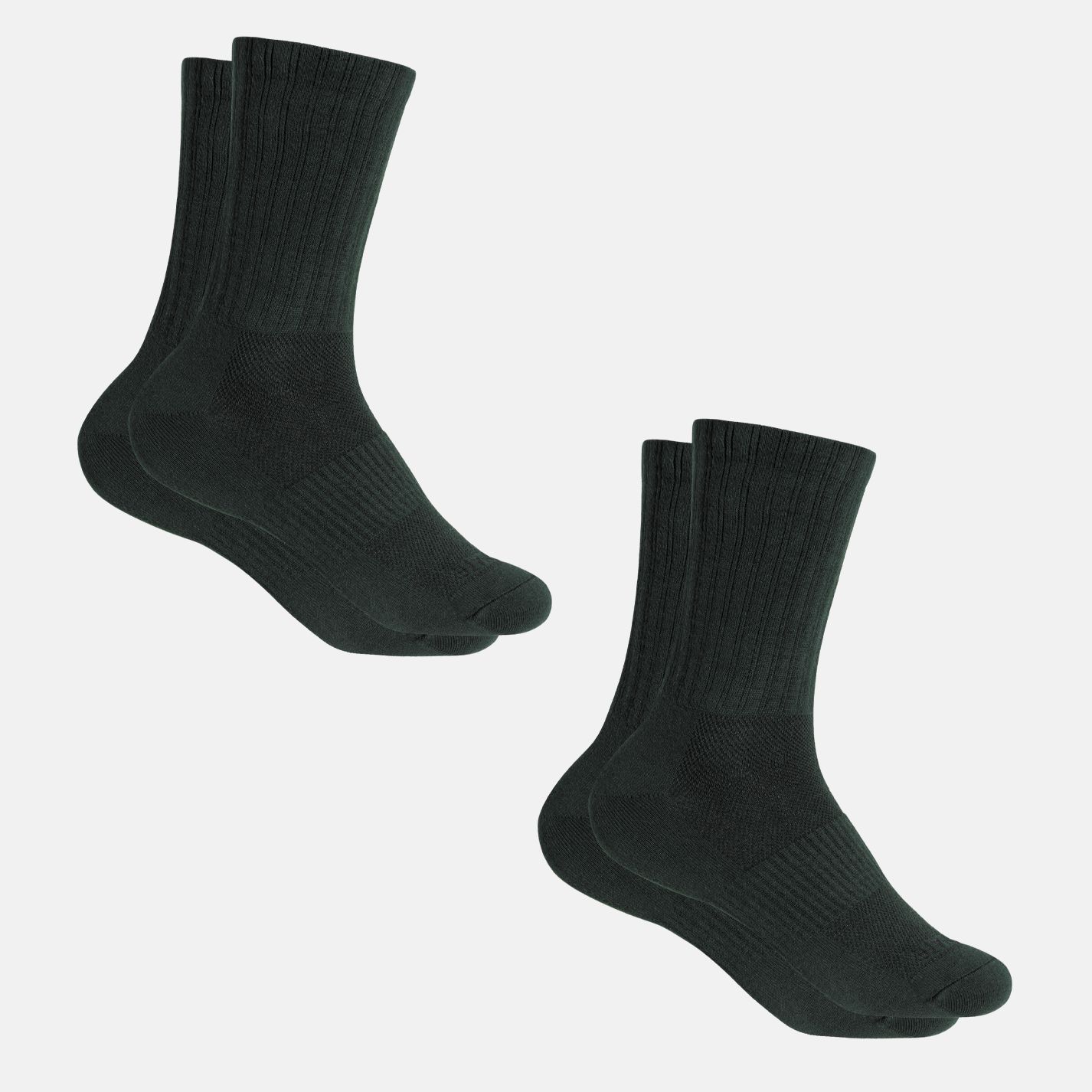 COOLMATE - Combo 02 đôi tất thể thao cổ dài Active co giãn thoáng khí