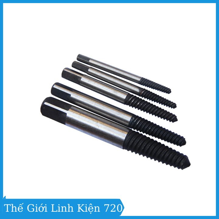 Bộ tháo bu lông Ốc vít-5 mũi (tháo khoét ốc gẫy trờn ren )