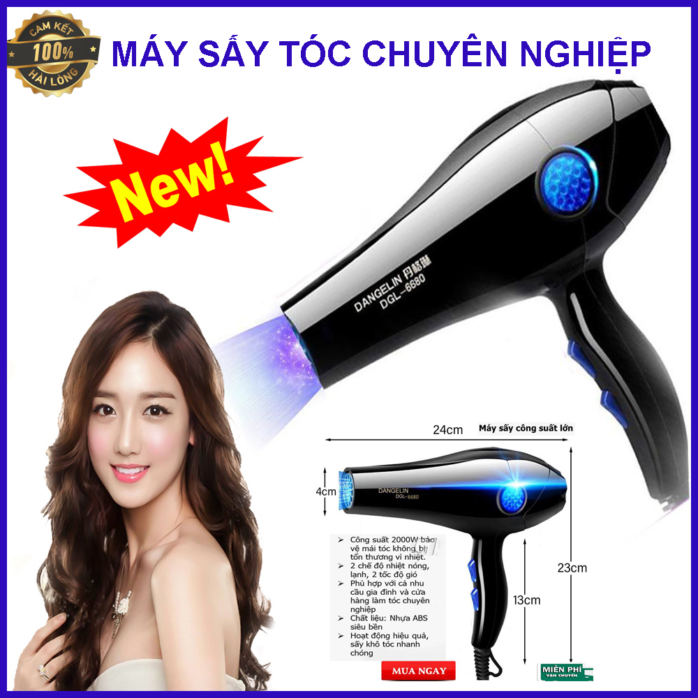 Máy Sấy Tóc Salon Máy Sấy Tạo Kiểu máy uốn tóc. Tích hợp 2 chế độ sấy nóng và mát chống rò điện làm khô tóc nhanh chóng không gây hại cho tóc. LỖI 1 ĐỔI 1. MUA NGAY