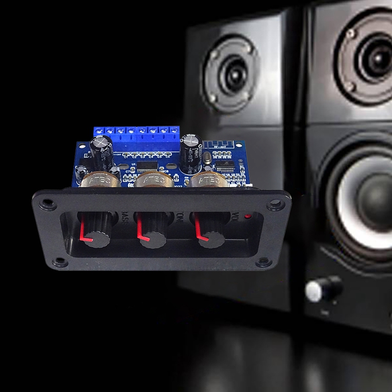 BT5.0 2.1 Channel Digital Amplifier Board+AUX Cable+Remote Control 2X25W+50W Subwoofer Class D Amplifier Board DC12-20V