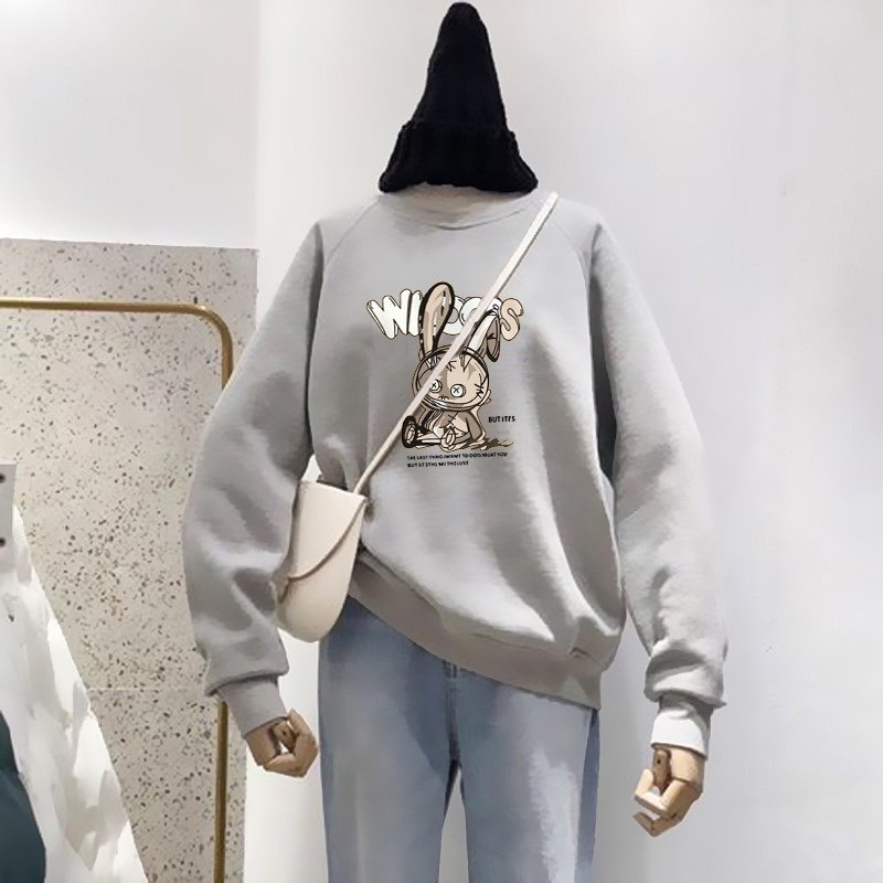 ÁO SWEATER IN HÌNH THỎ BÔNG