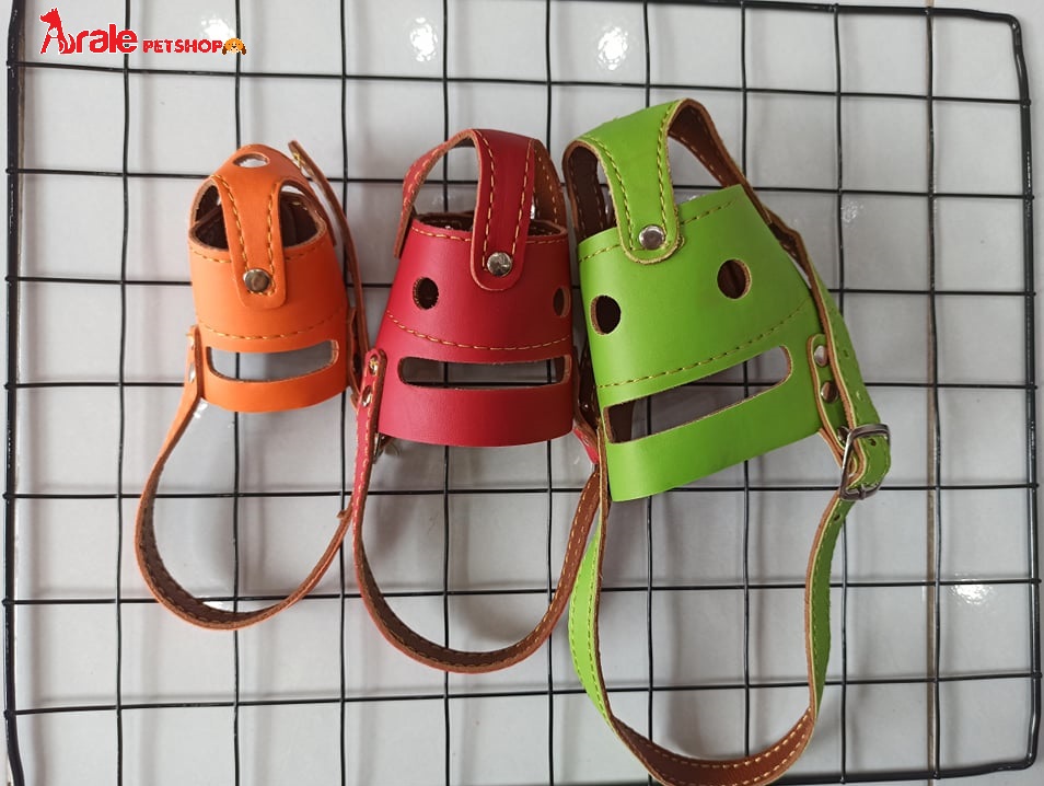 [ Siêu rẻ ] Rọ mõm da cho chó  chống cắn, chống sủa-Aralepetshop